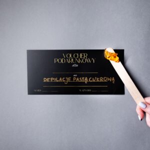 Voucher na usługi depilacji pastą cukrową